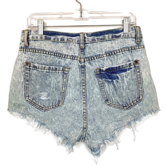 Forever 21 Distressed Cut Off High Rise Shorts - Picture 4 of 5